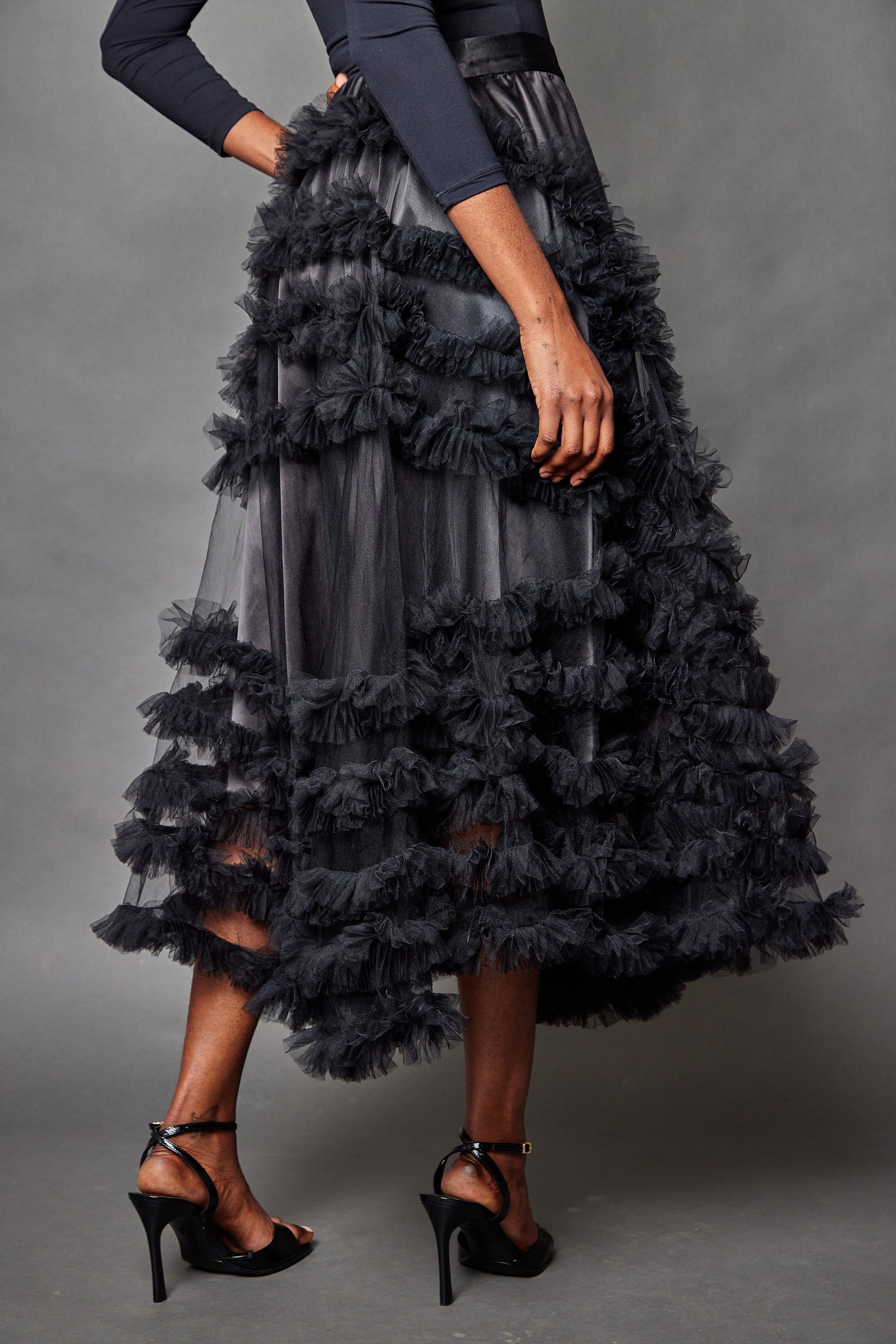 Impasto Skirt: Black