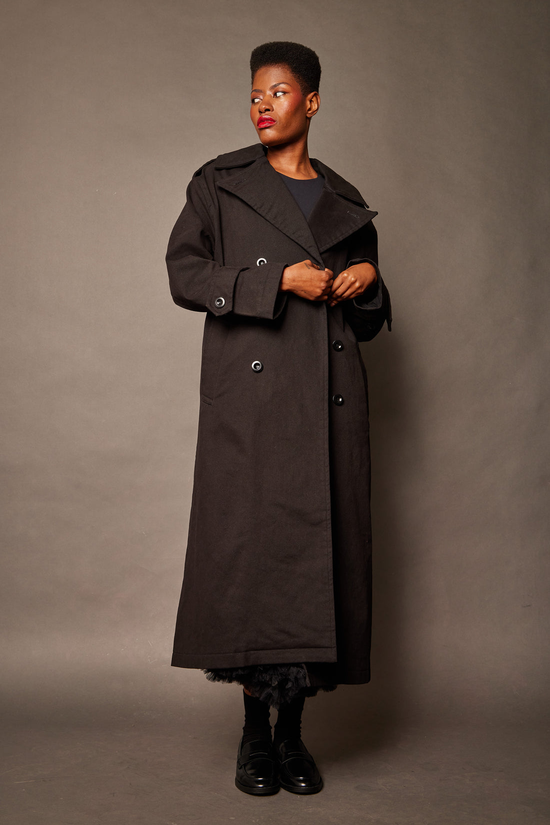 Column Trench — Black