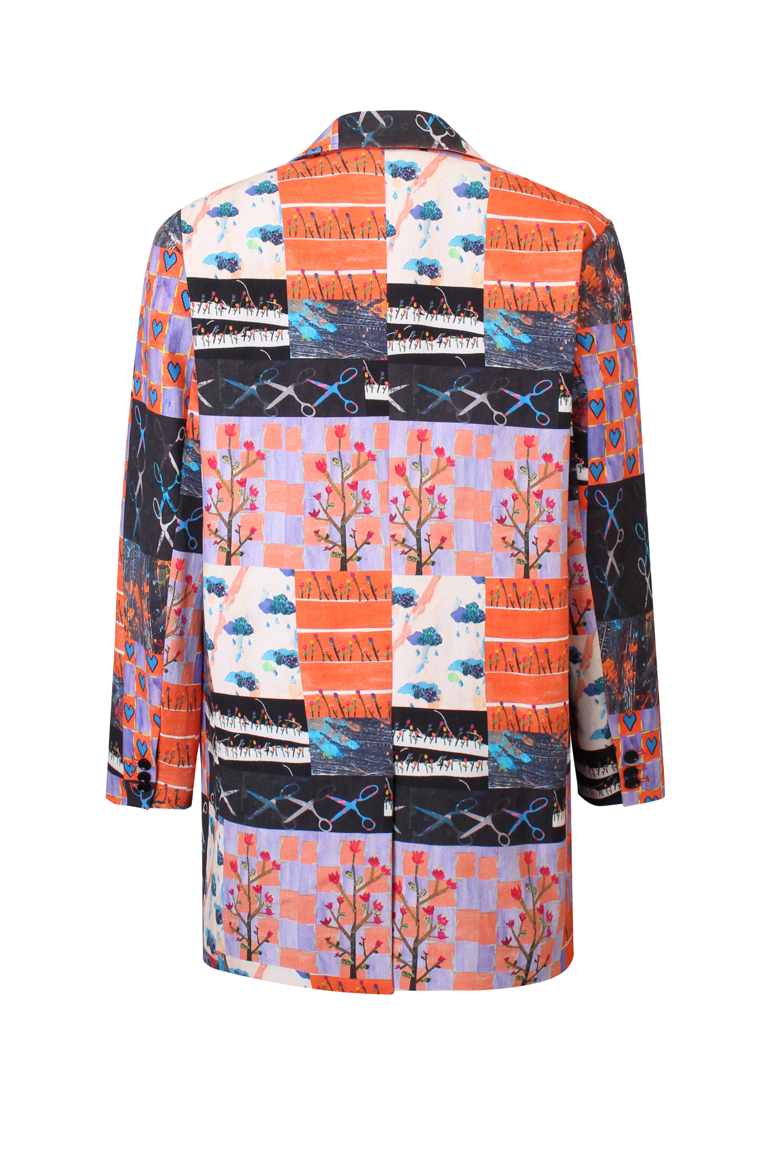 Mixed Media Blazer