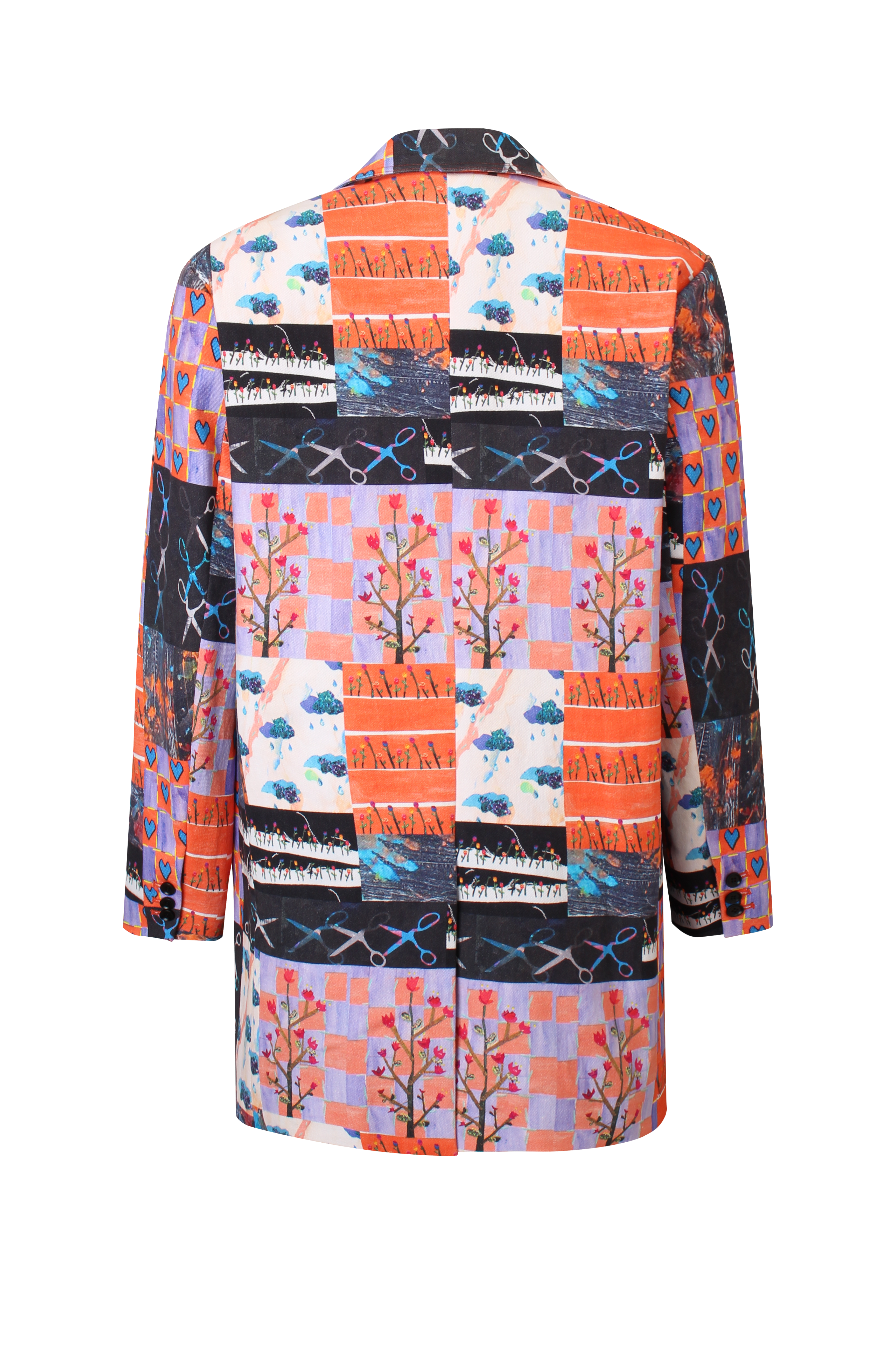 Mixed Media Blazer