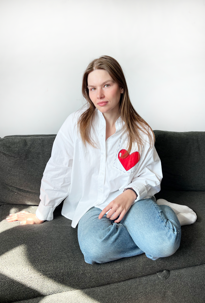 The Painted Heart Shirt - White
