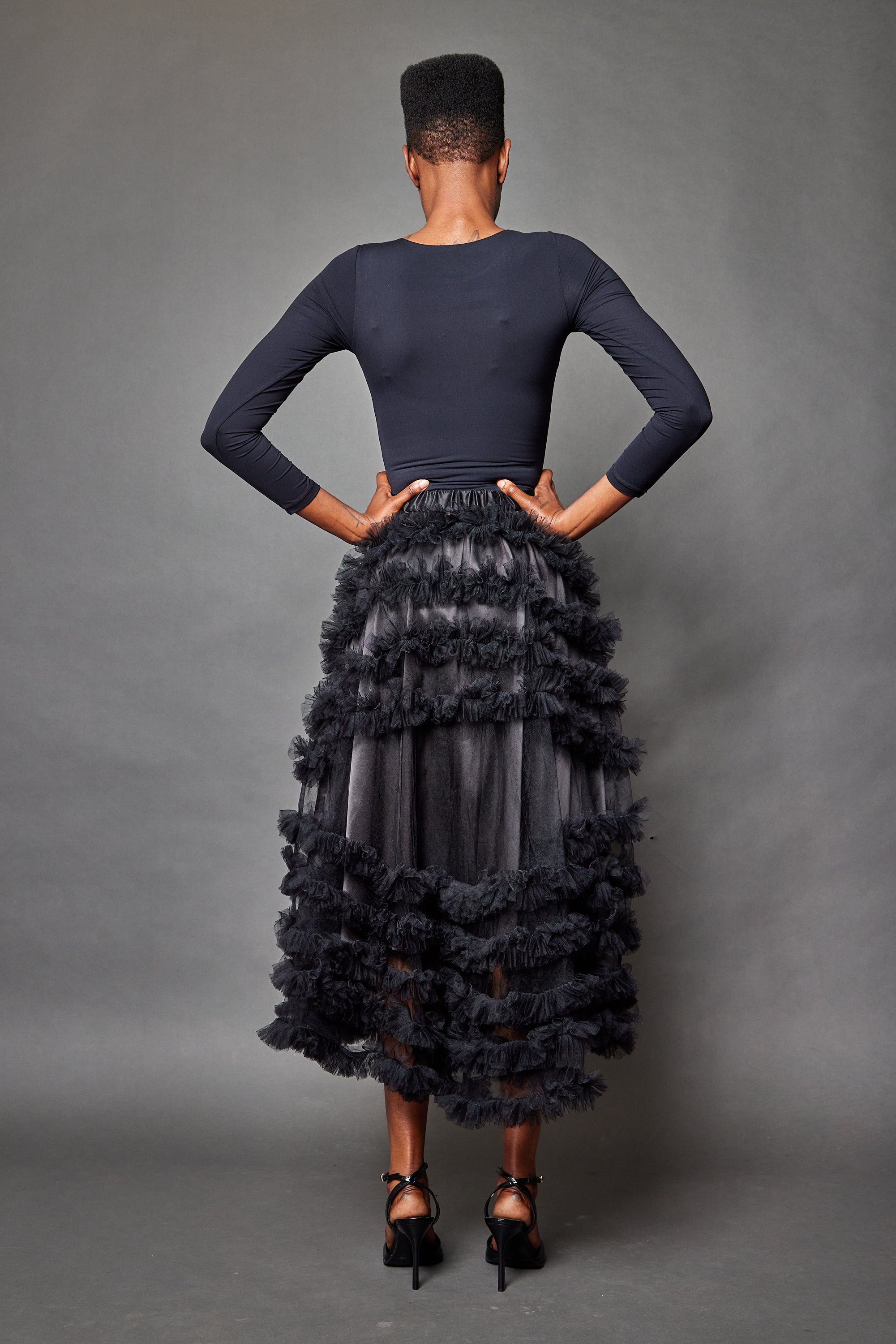 Impasto Skirt: Black