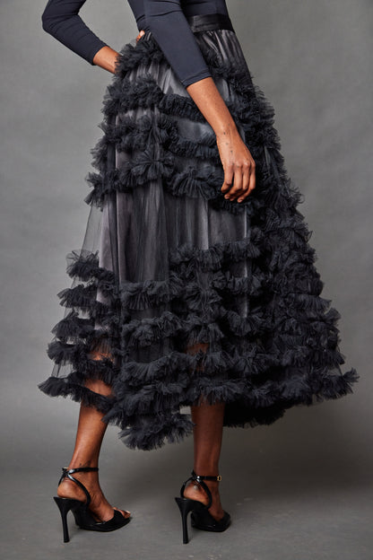 Impasto Skirt: Black