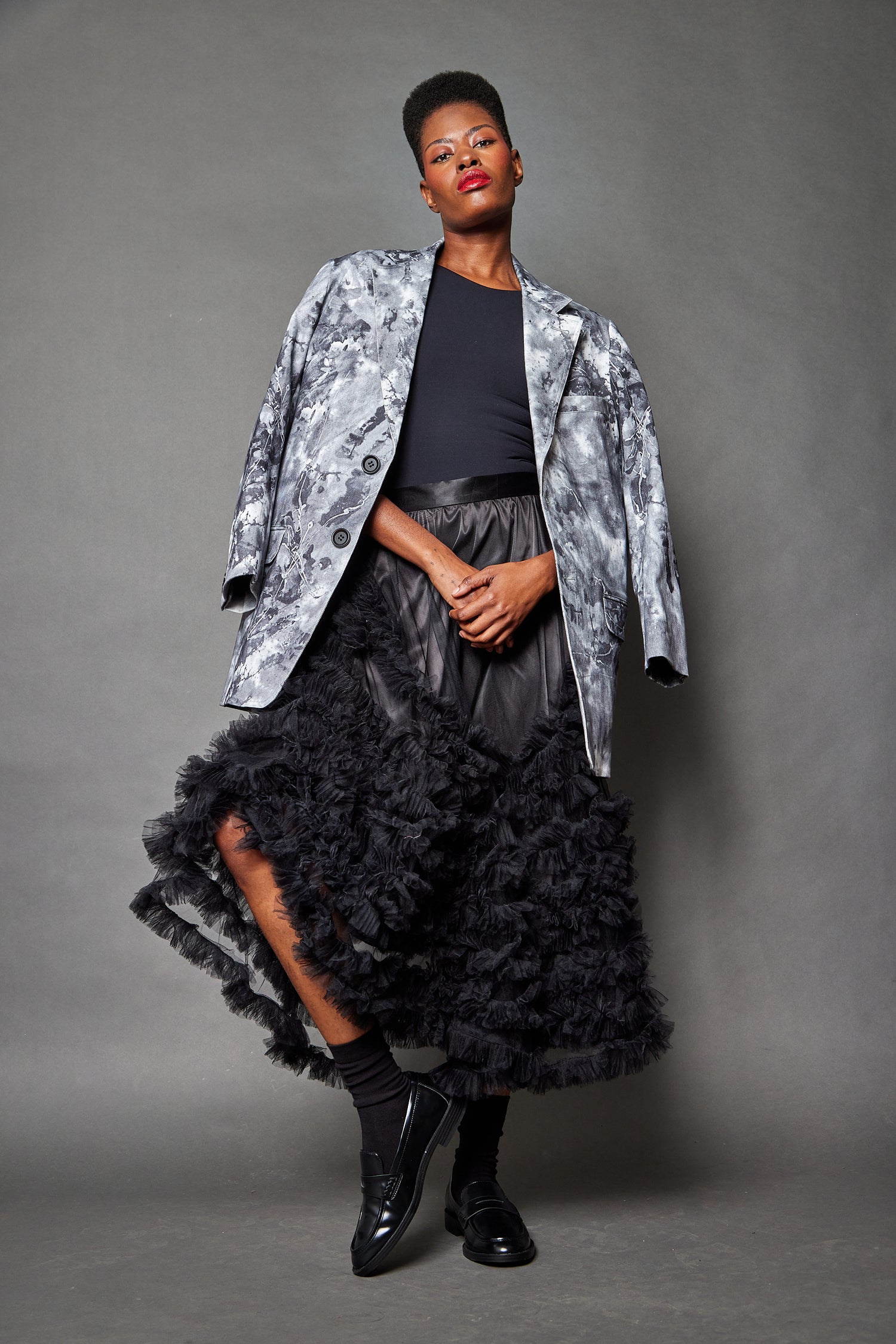 Impasto Skirt: Black