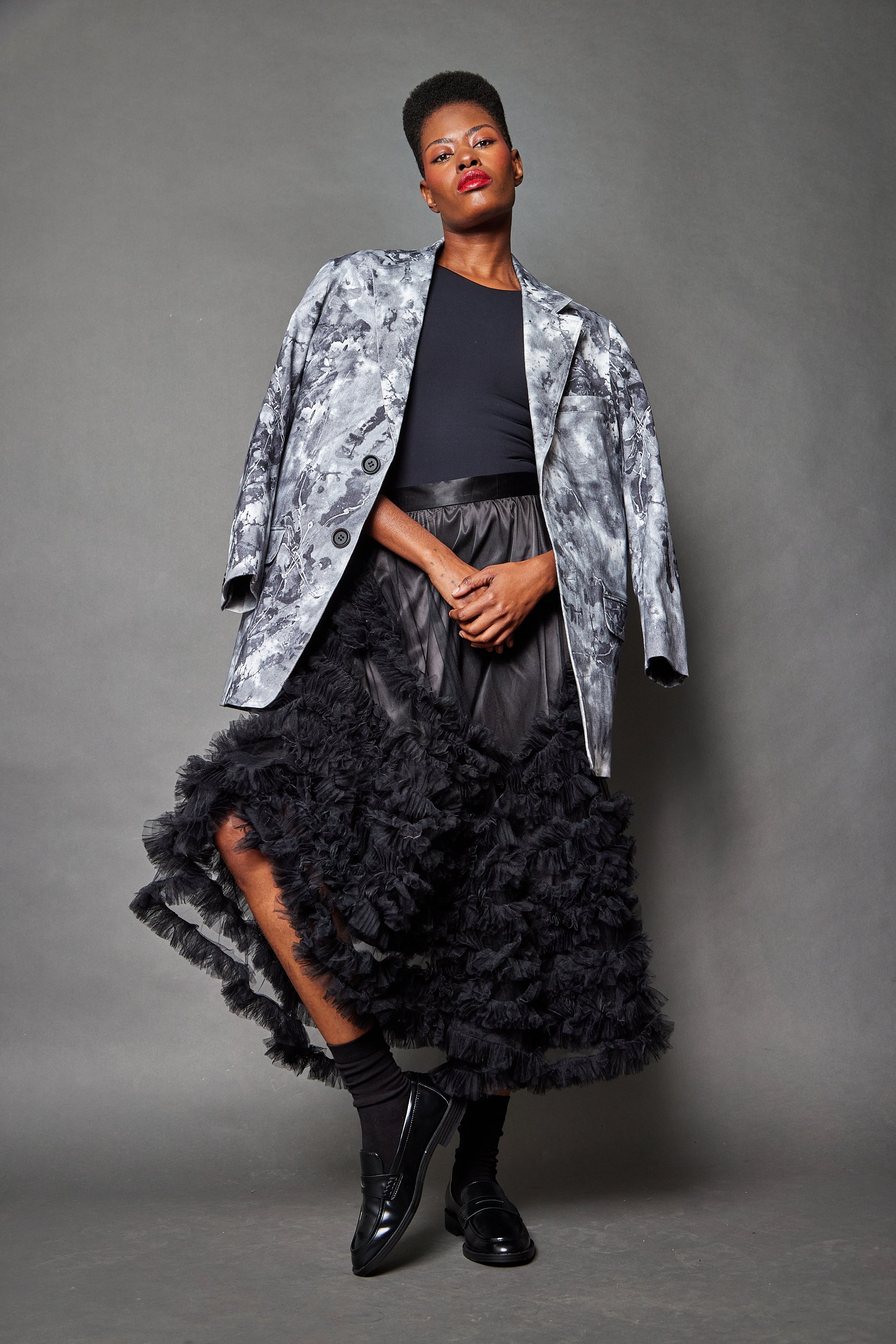 Impasto Skirt: Black