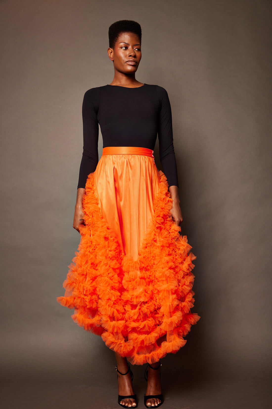 Cascade Skirt — Flame