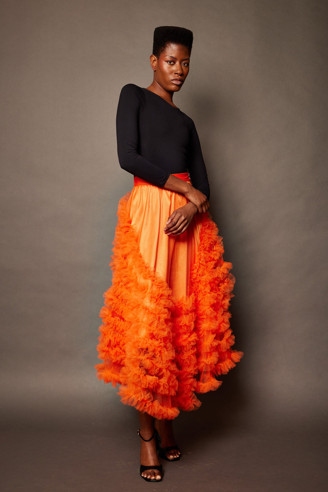 Cascade Skirt — Flame