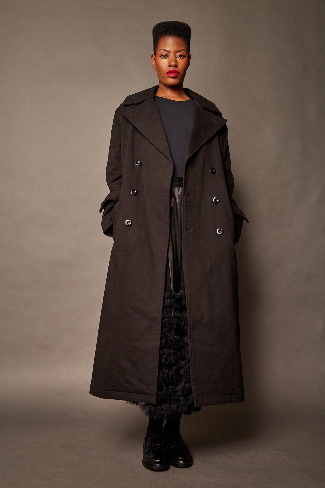 Column Trench — Black
