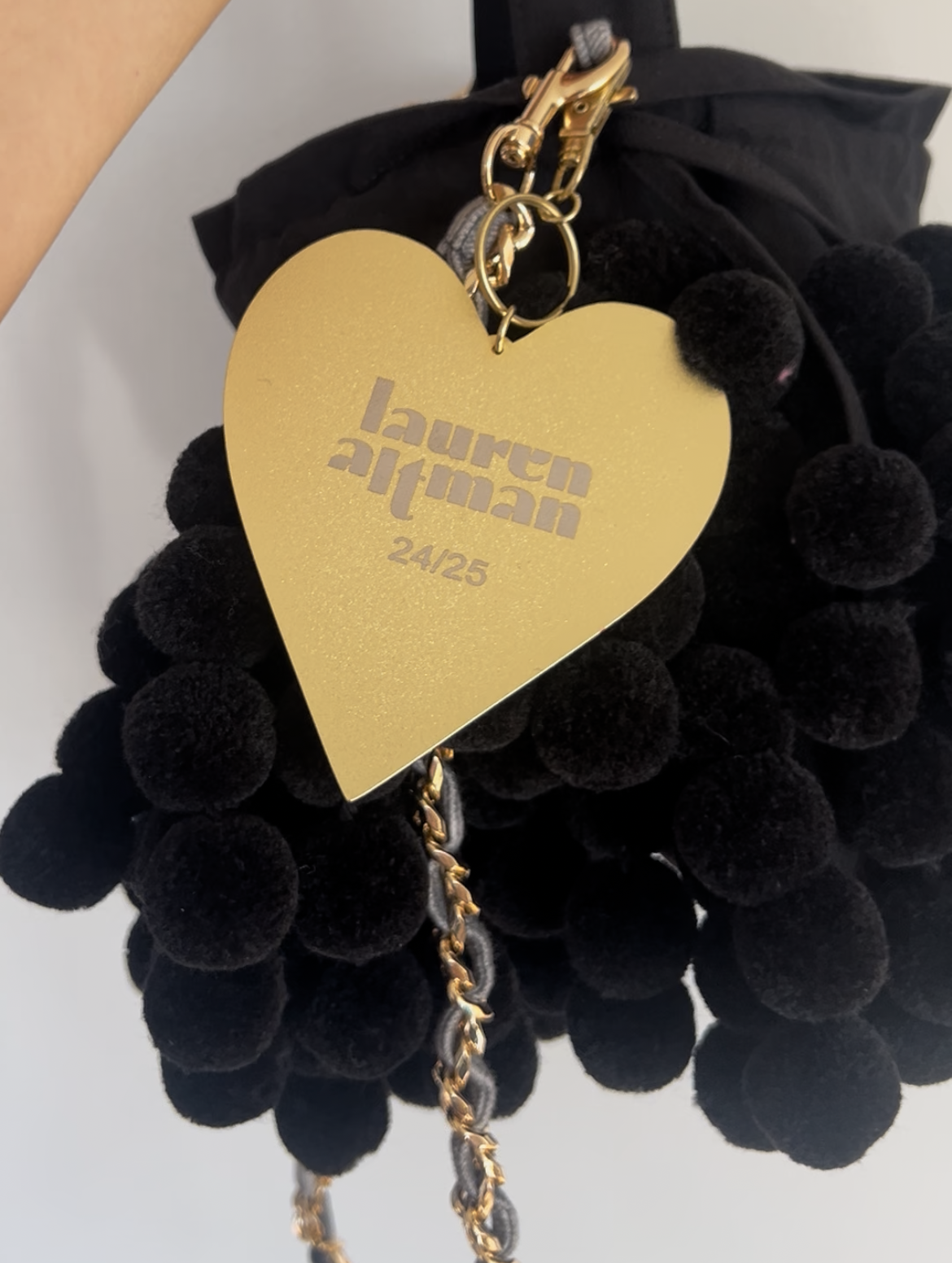 Jumbo Heart Enamel Bag Charm