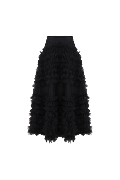 Midnight Ruffle Skirt