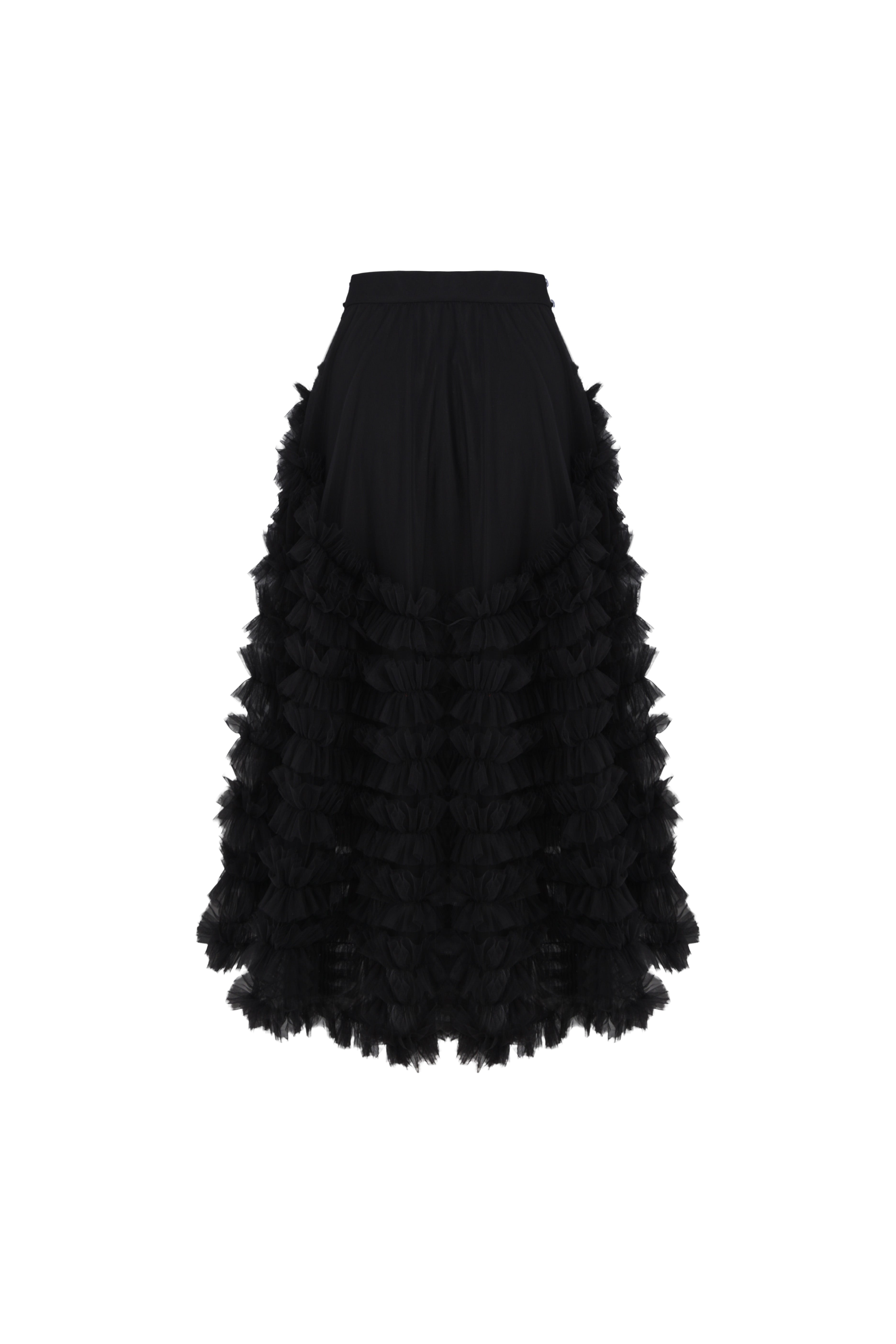 Midnight Ruffle Skirt