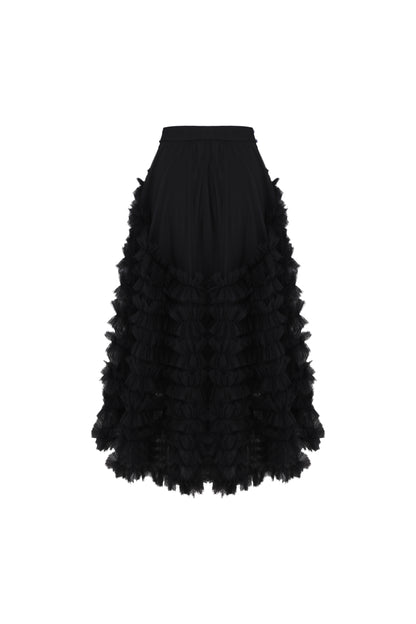 Midnight Ruffle Skirt