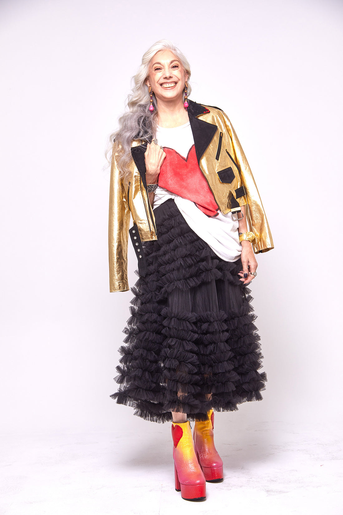 Midnight Ruffle Tulle Skirt