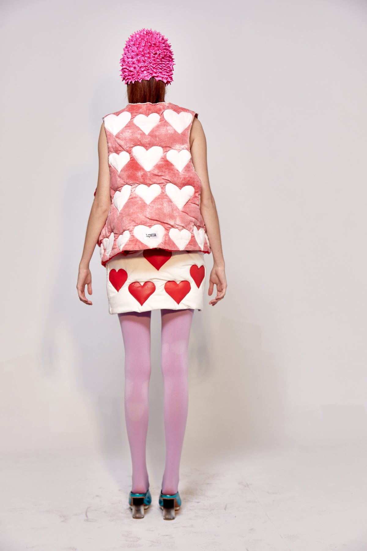 Quilted Hearts Mini Skirt