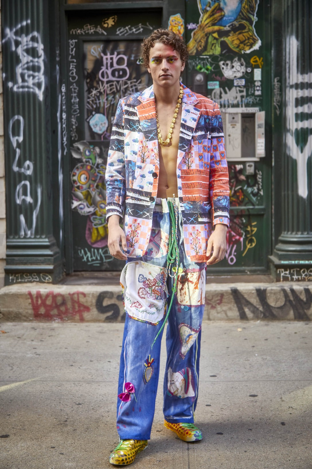 Unisex Mixed Media Blazer